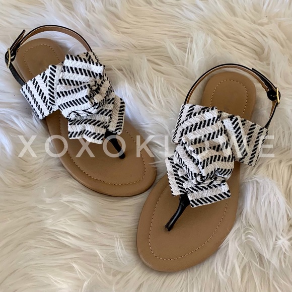 Bow Knot Thong Sandal Sling Back Sandal - Picture 3 of 16